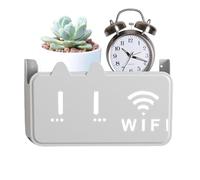 Wall Mount Router Holder, Acrylic Router Storage Shelf, Space Saving Cable