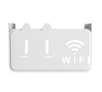 Wall Mount Router Shelf - Adhesive Acrylic Rack, Cable Box Organizer, Space-Saving Shelf for Set-Top Box, Router, Remote, Electronics Storage, Wall Decoration for Home, Office, Living Room | Bedroom