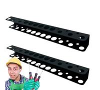 Wall Mount Storage Rack, Heavy Duty Wrench Stand, 40 x 4,5 x 4 cm/15,75 x 1,77 x 1,57 Inches Multifunctional Screwdriver Display Rack for Garage Workshop, Workbench Repair Shop Carbon Steel