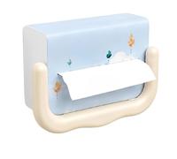Wall Mount Tissue Box Holder | Adhesive Space Saving Rack | Tissue Holderwater Proof Material That Stops Water Damage and Keeps Tissues Dry. It Is Safe For Wet Baths, Will Not Get Ruined by Splashes,
