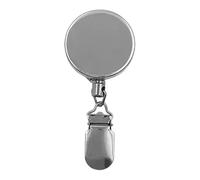 Wall Mount Towel Clip, Retractable Metal Non Slip Adhesive Clip for Secure Towel and Cloth Holding, Strong Grip Organizer for Bathroom Kitchen Bedroom Cupboard Use, Space Saving Home Storage Accessory