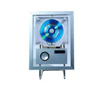 Wall Mountable Music Frame, Music Frame CD Player, Decorative Photo Frame CD Player, Two-Way 5.1 Bluetooth/3.5mm AUX Output, with Remote Control/Speakers/6 Lighting, for Home/Wall Decor(Gray)