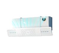 Wall Mounted Air Conditioner Deflector - Adjustable Retractable Adhesive Ac Wind Cover, No Drill Installation, Prevents Direct Cold/hot Air Blowing, Suitable for Home Office Elderly