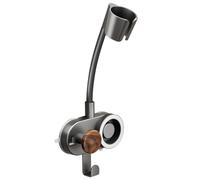 Wall Mounted Blow Dryer Holder - 330g Hands Free Rotating Dryer With Cord Storage | Interactive Air Blower Stand | 360 Degree Rotating Hairdryer Hanger For Women Mom Bathrooms Salons Homes Hotels