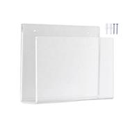 Wall Mounted Brochure Display Stand - Wall File Holder Storage Organizer - with Screws Mount, Document Rack | Paper Mail Letter Book Living Room Bedroom Bathroom Home Office Hotel Durable Easy Install