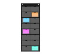 Wall Mounted Business Card Holder - 72x29.5cm Sticky Note Organizer,Optimized Index Card Holder Sleeve - For Teachers Collectors Educators Classroom Office Home Library Study Garage Warehouse