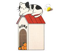 Wall-Mounted Cat Scratcher Pad - Cute Corner Scratcher for Indoor Cats, Durable Scratching Board & Furniture Protector - Fun Cat Toys for Bored Adult Cats (#4)