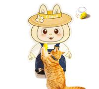 Wall-Mounted Cat Scratcher Pad - Cute Corner Scratcher for Indoor Cats, Durable Scratching Board & Furniture Protector - Fun Cat Toys for Bored Adult Cats (#1)