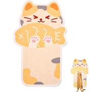 Wall Mounted Cat Scratcher Pads, Cute Self-Adhesive Cat Scratch Mats with Toy, Self-Adhesive Scratching Mat, Anti Scratch Furniture Protector for Couch, Wall, Doors & Furniture (A)