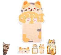 Wall Mounted Cat Scratcher Pads, Cute Self-Adhesive Cat Scratching Board, Anti Scratch Furniture Protector, Trimmable Self-Adhesive Carpet, with a Cat Toy, for Couch, Wall, Doors (B,50 * 80CM)