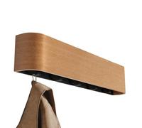 Wall-Mounted Coat Rack, Folding Hooks Organizer, Wooden Wall Coat Hanger for Household Storage, Ideal on Bags, Keys, Hats, Scarves, Gloves, No-Drill Installation, 52.5x10x7.2cm