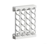 Wall Mounted Coffee Capsule Holder 20 Slots ABS(White) | Wall mounted design, saves counter space, holds 20 para pods, easy para access, modern kitchen decor