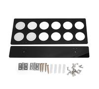 Wall Mounted Coffee Pod Holder, Under Counter Cabinet Coffee, Space Saving Black Acrylic Rack with 12 Pod Capacity, Mount for Home