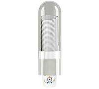 Wall Mounted Cup Dispenser - Vertical Holder Frame, Spring Load Release Tower, Clear Stack Storage Rack | Touch Free Refreshment Point For Cafe Events Buffet Bar Workplace Recepción Celebration Zonas