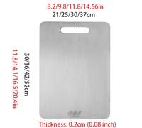 Wall-mounted Cutting Board, Stainless Steel, Dishwasher Safe, Rectangle, Stove Top Chopping Board for Kitchen, Meat, Fruits, Vegetables, Bread, and Baking(21 * 30CM)