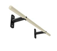 Wall Mounted Doorway Pull Up Bar, Sports Fitness Steel Horizontal Bar for Men and Women, Steel Base/Solid Wood Grip, Load 300kg