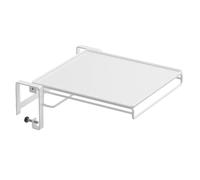 Wall Mounted Folding Table - Foldable Floating Workbench, Foldable Kitchen Auxiliary Table with Towel Rack | Space Saving Wall Rack for Laundry, Office, Balcony, Bedroom, RV, Apartment, Studio