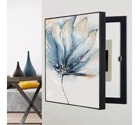 Wall Mounted Fuse Box Cover Cabinet Hidden Circuit Breaker Panel Decorative Painting Living Room Office Electl Panel Cover Decoration