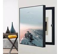 Wall Mounted Fuse Box Cover Cabinet Hidden Circuit Breaker Panel Decorative Painting Living Room Office Electl Panel Cover Decoration