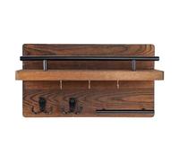 Wall Mounted Key Hanger - Wooden Retro Organizer, Floating Shelf Design For Keys And Accessories, Sturdy Decorative Home Storage, Entryway Wall Accessory, Key Holder For Coat Mail