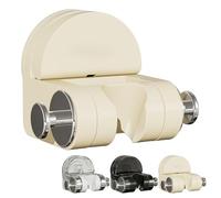 Wall Mounted Non-Perforated Shower Fixture - Integrated Suction Cup Shower Rack, Suction Showers Head Holder, Universal No-Drill Adjustable Removable Showers Head Holder (White,#1pcs)