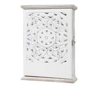 Wall Mounted Organizer - Wooden Key Storage Cabinet, Key Ring Display Case, Decorative Lock Box | Home Decor Jewelry Small Items Birthday Holiday Housewarming Hallway Entry Door Stylish Durable