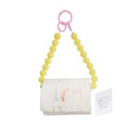 Wall-Mounted Paper Holder - Toilet Roll Organizer, Bathroom Towel Stand, Functional Beaded Dispenser | Space-Saving Wall Rack, Elegant Bathroom Storage, Modern Paper Towel Mount | Quick Setup Home