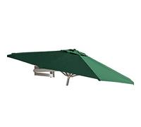 Wall Mounted Parasols 7ft/8ft Tilting UV Protection Umbrellas for Outdoor Garden Balcony Aluminium Frame & Polyester Canopy