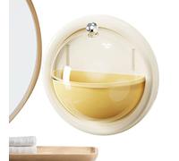 Wall Mounted Perfume Organizer, Clear Dust Cover Rack with Compartments and Rotating Top, Skincare and Perfume Samples Organizer for Dressing Table, Home, Bedroom, Apartment, Space-Saving Cosmetic