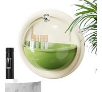 Wall Mounted Perfume Organizer, Clear Dust Cover Rack with Compartments and Rotating Top, Skincare and Perfume Samples Organizer for Dressing Table, Home, Bedroom, Apartment, Space-Saving Cosmetic