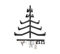 Wall Mounted Pull Up Bar Rack - 5-Piece Heavy Duty Organizer for Exercise Equipment | Attachments Holder for Resistance Bands, Jump Ropes, Dumbbells, Cable Accessories in Garage Home Gym