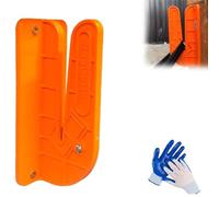 Wall-Mounted Rag Cutter,Wall Mounted Orange Cloth Cutter,The Orange Rag Cutter, Rag Cutter Wall Mount,Shirt Cutter, Easily Cut Old Sheets, T-Shirts, Towels, Sheepskin Cloth, Bailing Twine (Orange)