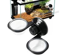 Wall Mounted Reptile Food Bowl - Stays In Place No Spills | Removable Feeder with Strong Suction Cup | ABS Feeding Dish For Bearded Dragon, Leopard Gecko, Snake, Turtle, Frog, Chameleon