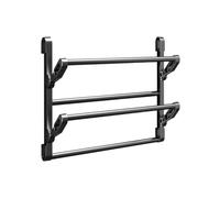 Wall Mounted Shoe Rack - Adhesive Double-Layer Foldable Space Savings | Angled Shoe Organizer Holder For Home Living Room Marble Glass Mirror Bathroom Apartment Hotel RV Tile
