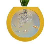 Wall-Mounted Silicone Flower Vases, Strong Adhesive Globe Plant Pots, Unique Air Plant Holder, Modern Wall-Mount Terrarium for Fish Tank, Decorative Silicone Flower Holder for Home, Living Roo