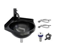 Wall Mounted Sink 304 Stainless Steel Corner Mini Wash Basin Triangle Half Round Design With Faucet Bathroom Kitchen Small Hand Wash Basin Set For Home Entryway Toilet Use