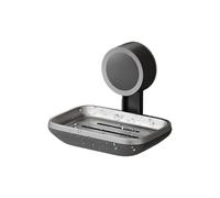 Wall Mounted Soap Tray, No Drill Bathroom Kitchen Organizer with Strong Grip, Detachable Bar Saver | Storage Accessory for Home Apartment Dorm Laundry Toilet | Suction Cup Soap Dish Holder