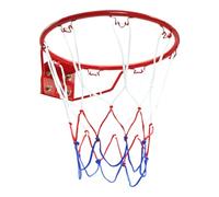 Wall-Mounted Steel Basketball Rim - Indoor & Outdoor Mini Hoop with Net