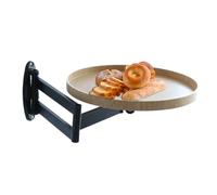 Wall Mounted Table - Rotating Bedside Table, Retractable Floating Gear for Working, Fold Down Wall Tool, Living Room Supply with Premium Quality Base, Space Saving Unit for Studying and Storing