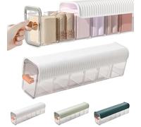 Wall Mounted Transparent Underwear Box,Wall Mounted Storage Boxes,Underwear Storage Organizer for Drawer Divider,6 Cell Wall Jewelry Boxes for Women,Wall Mounted Box for Lingerie,Socks,Panties(Blanco,