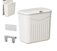 Wall Mounted Trash Can, Odorless Trash Bin, 10.24x9.25x6.3 inches, Space Saving Waste Management with Lid, Compact Hanging Garbage Container for Home Garden Laundry Room, Kitchen Bathroom Pantry Dorm