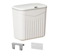 Wall Mounted Trash Can, Odorless Trash Bin with Lid, Compact Hanging Garbage Container, Ideal for Kitchen, Bathroom, Pantry, Dormitory, Laundry Room, RV, Garden Use, 26x23.5x16cm