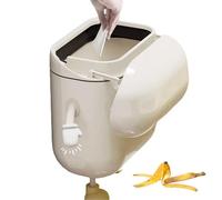 Wall Mounted Trash Can - Under Counter Garbage Bin, Recycling Waste Basket System, Multifunctional Lidded Kitchen Organizer | Multipurpose Household Offices Bath Bedroom Lounge Disposal Container