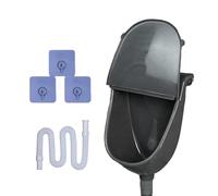 Wall Mounted Urinal - Smooth Anti-Splash Contoured Basin, Lightweight Compact Geometry, High-Load Support Brackets, Easy-Rinse | Outdoor Latrine For RV Garage Camping Dorm Ga