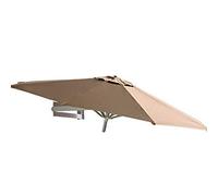 Wall-Mounted with Metal Pole Outdoor Sun Shade Canopy Umbrellas for Pool Garden Beach Waterproof Sunscreen