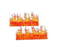 Wall of Fire Miniatura (juego de 8) Efectos de hechizo Terreno de llama para D&D, Mazmorras y Dragones, Pathfinder y otros juegos de rol de mesa