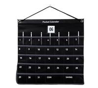 Wall Organizer Calendar, Wall Mounted Change Storage, Space Saving Easy Installation Sturdy Hooks Organized Time Management Quick Reference, Organizer for Living Room, Bedroom, Bathroom, Door