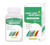 Wall Paint Repair Paste, 100g Safe Wall Kit, Latex Material, White Ceiling Paint with Roller Brush for Easy Stain Removal and Home Improvements, 4.72x2.36 inches