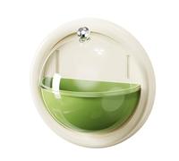 Wall Perfume Shelf - Clear Dustproof Display Rack with Rotating Top Compartments, Skincare Sample Storage | Perfume Holder for Dressing Table Bedroom Apartment Home, 1*Pc, verde, Consulte la