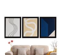 Wall Photo Frame - 8x10in | 3 Pieces Black Modern Poster Holder | Tabletop And Wall Mount Frames For Desk Home Living Room Bedroom Dorm Apartment Wedding Party Holiday Display